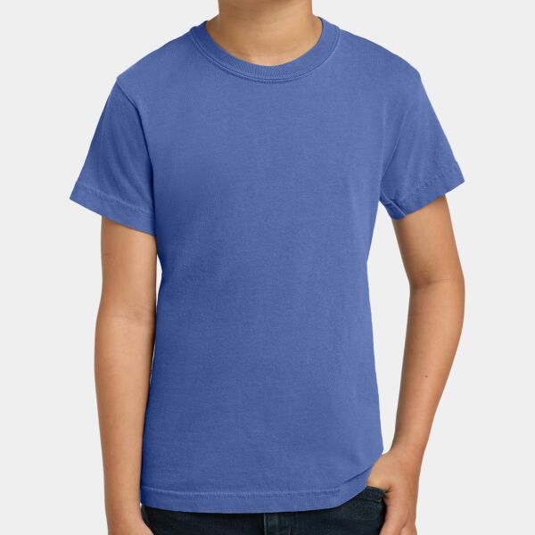 Custom Garment-Dyed Youth Heavyweight T-Shirt Thumbnail