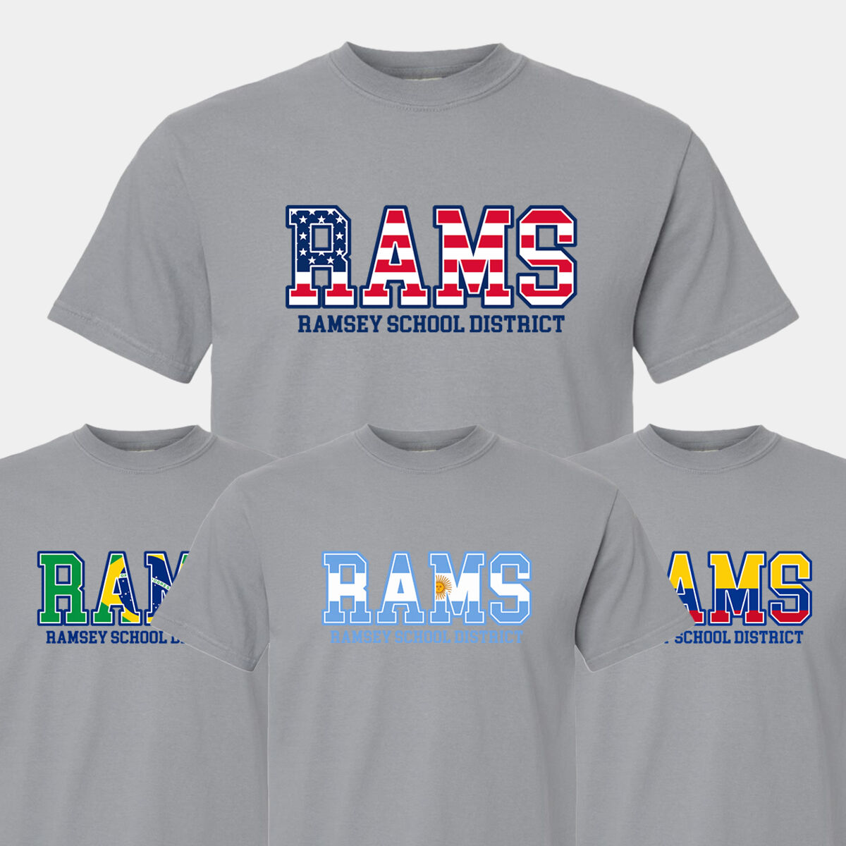 Custom Flag Garment-Dyed Heavyweight T-Shirt Thumbnail